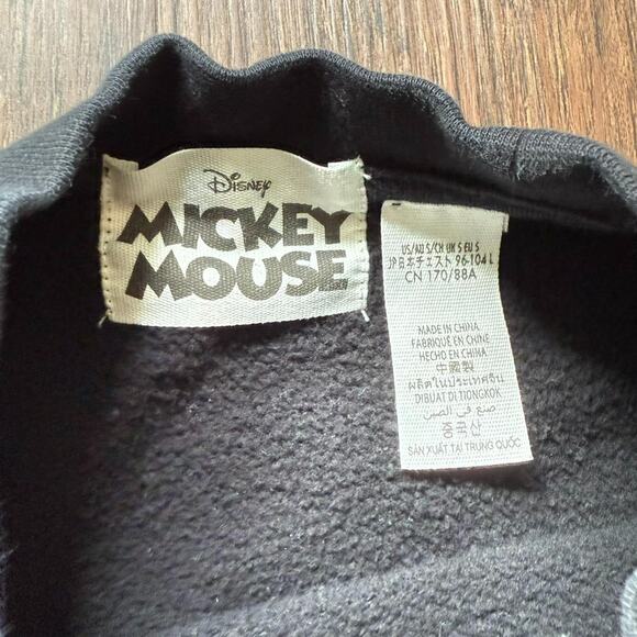 Disney Mickey Mouse Retro Cotton Crewneck Sweatshirt – Black Size S - Picture 4 of 6